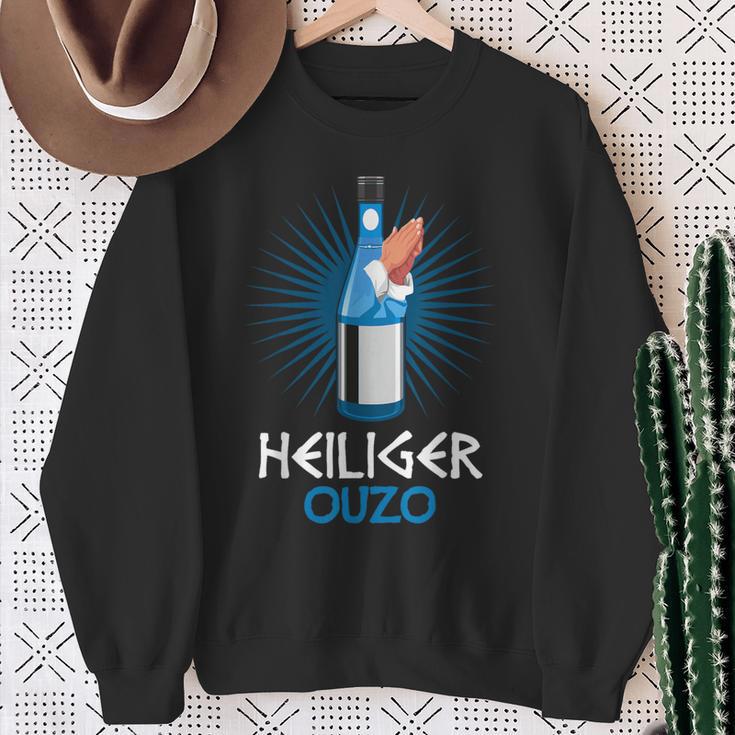 Ouzo Greek Brandy Sweatshirt Geschenke für alte Frauen