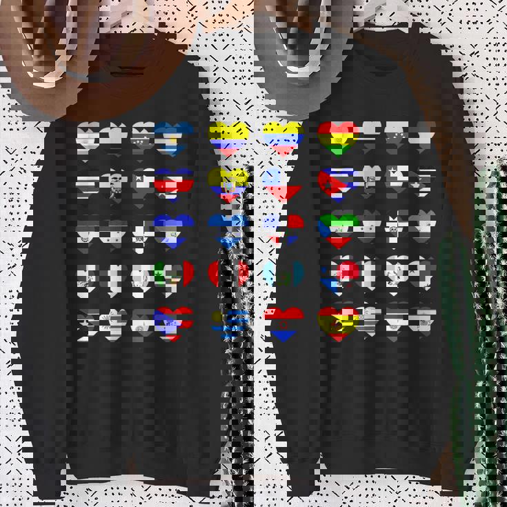 Hispanic Heritage Month Spanish Speaking Countries Sweatshirt Gifts for Old Women