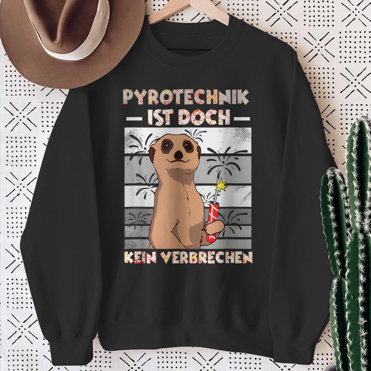 Pyrotechnik Ist Doch Keinerbrechen Feuerwerk Sweatshirt Geschenke für alte Frauen