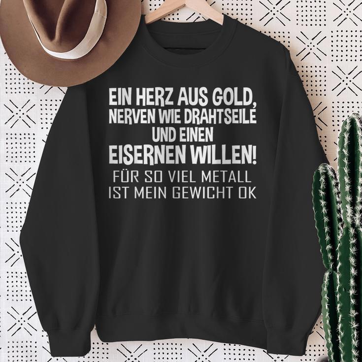 With Slogan Ein Herz Aus Gold Sweatshirt Geschenke für alte Frauen