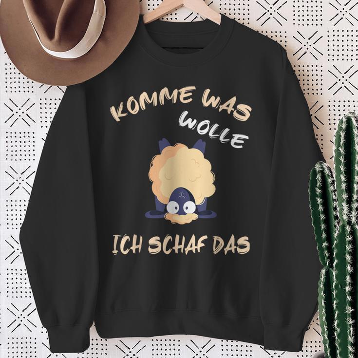 Word Game With Sheep Komme Was Wolle Ich Schaf Das Sweatshirt Geschenke für alte Frauen