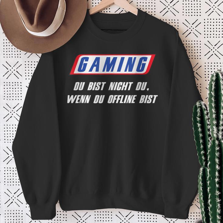 With ‘Gaming Du Bist Nicht Du Wenn Du Offline Bist’ Print Sweatshirt Geschenke für alte Frauen