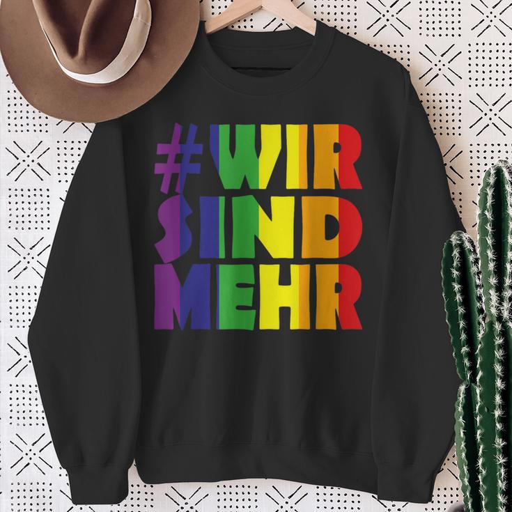 Gegen Rassismus Und Gegen Rechts Wir Sind Mehr Sweatshirt Geschenke für alte Frauen