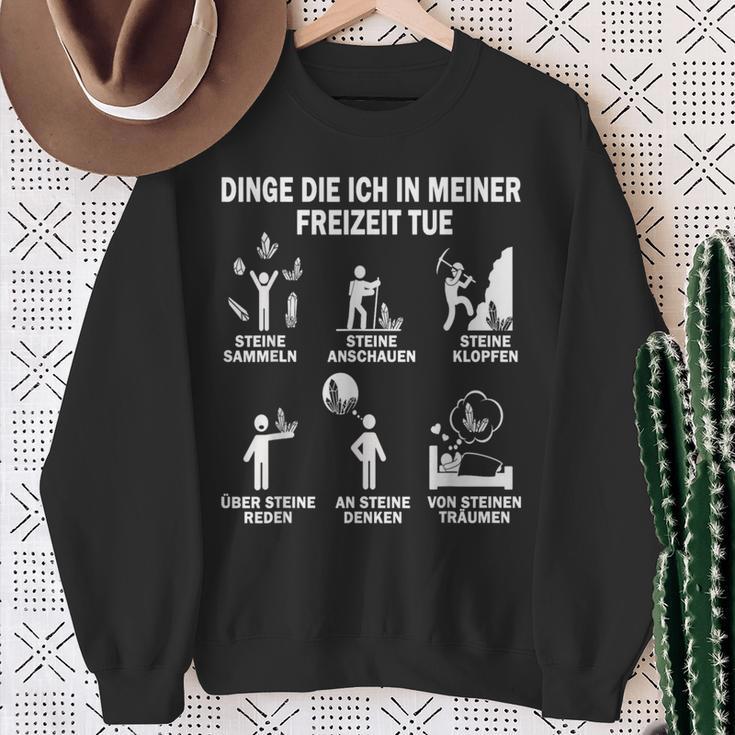 Geologist Dinge Die Ich In Mein Freizeit Tue Geology Sweatshirt Geschenke für alte Frauen