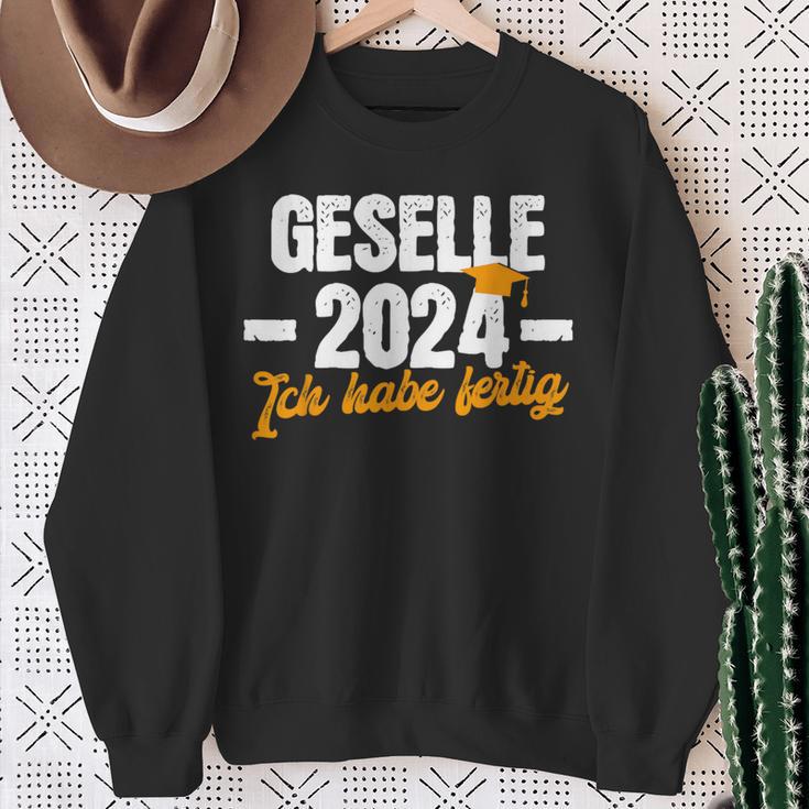 Geselle 2024 Ich Habe Fertig Gesellenprüfung Sweatshirt Geschenke für alte Frauen