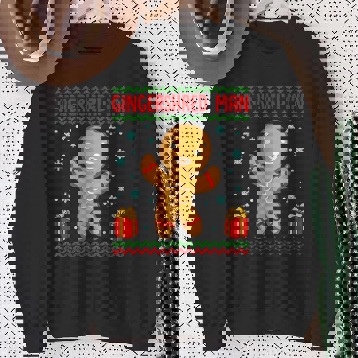 Gingershred Man Un Carino Buff Natale Gingerbread Man Felpa Regalos para ancianas