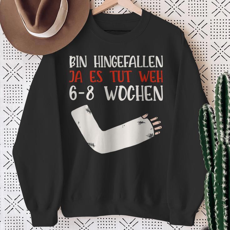 Gips Armbbruch erlag Gute Besserung S Sweatshirt Geschenke für alte Frauen