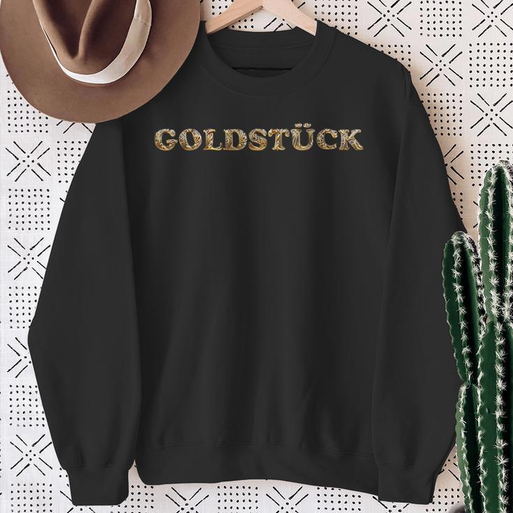 Goldstück Golden Lettering Word Game Sayings Sweatshirt Geschenke für alte Frauen