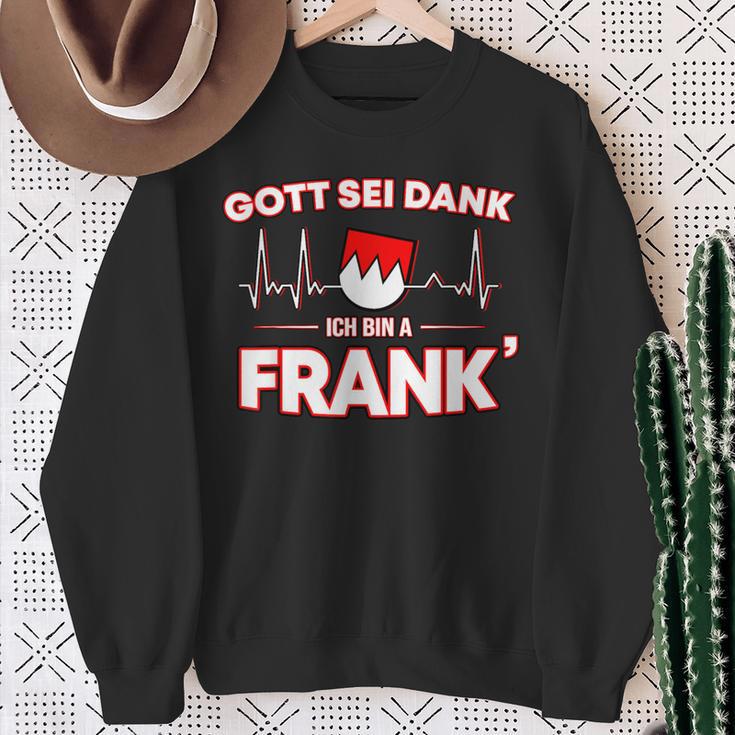 Gott Sei Danke Ich Bin A Frank Für Stolze Franken Sweatshirt Geschenke für alte Frauen