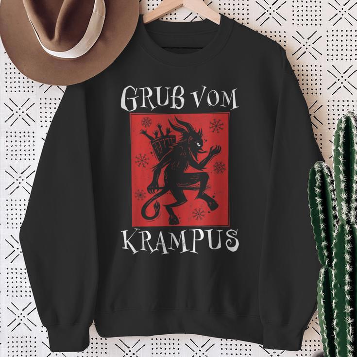 Greetingsom Krampus Santa Claus Kramperl Perchten Krampus S Sweatshirt Geschenke für alte Frauen