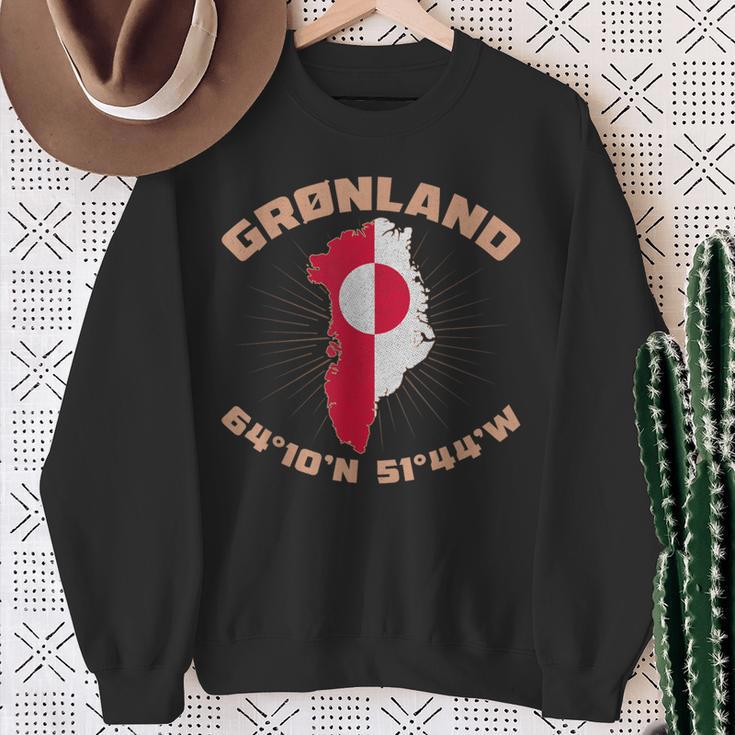 Grönland Grönland Dänemark Grönländer Thulemand Grönländisch Sweatshirt Geschenke für alte Frauen