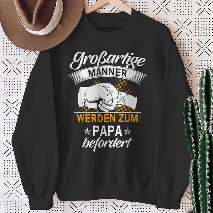 Großartige Männer Werden Zum Papa Beförderen Father Sweatshirt Geschenke für alte Frauen