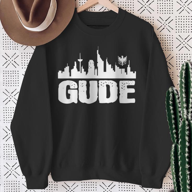 Gude Hessian Sayings Words Frankfurt Hessentag Sweatshirt Geschenke für alte Frauen