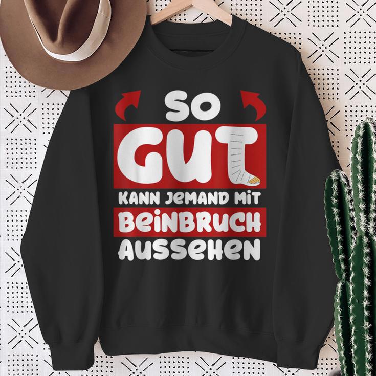 Gute Besserung Brochenes Bein Sweatshirt Geschenke für alte Frauen