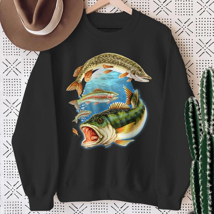 Guter Fang 3 Fisch Sweatshirt Geschenke für alte Frauen