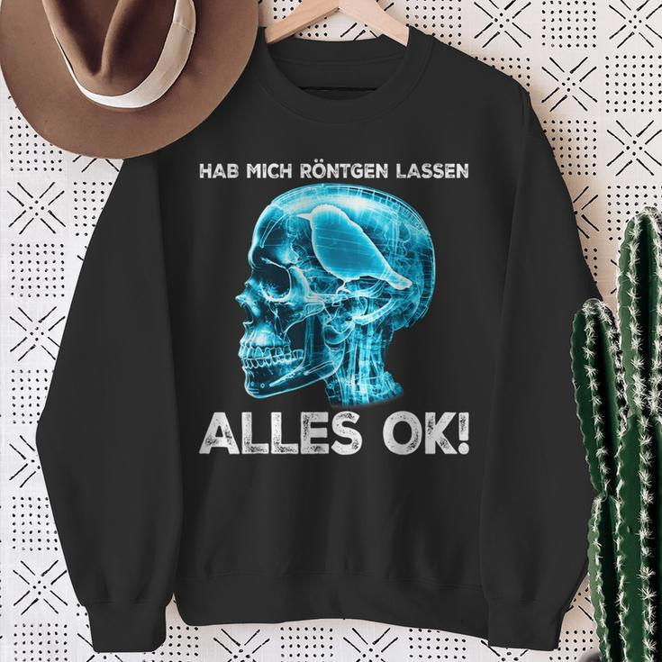 Hab Mich Röntgen Lassen Alles Ok X-Ray Bird Sweatshirt Geschenke für alte Frauen