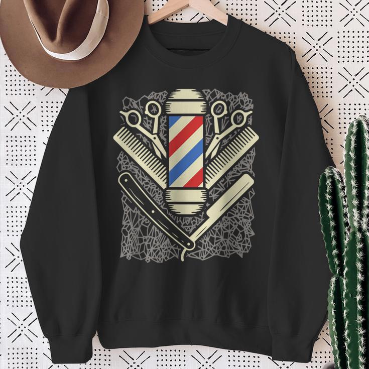 Hairdresser And Barber Sweatshirt Geschenke für alte Frauen