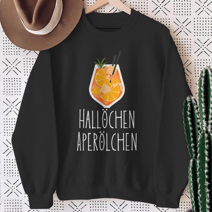 Hallöchen Aperölchen Holy Aperollin Spritz Aperoly Aperoli Sweatshirt Geschenke für alte Frauen