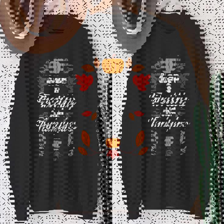Happy Friendsgiving Thanksgiving Friends Holiday Friendship Sweatshirt Gifts for Old Women