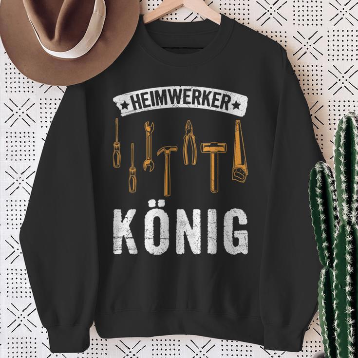 Heimwerkerkönig Diy Craftsman Saying Sweatshirt Geschenke für alte Frauen