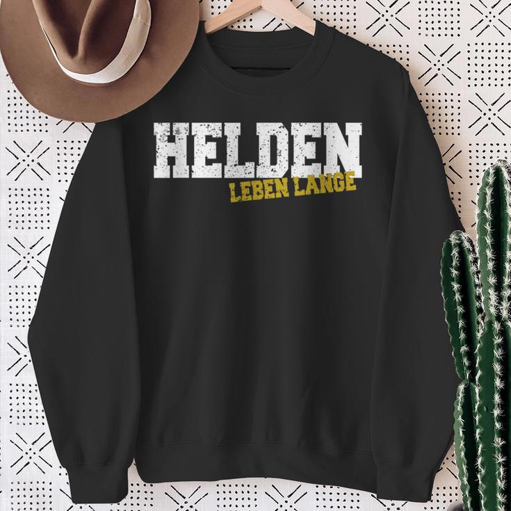 Helden Leben Long Sweatshirt Geschenke für alte Frauen