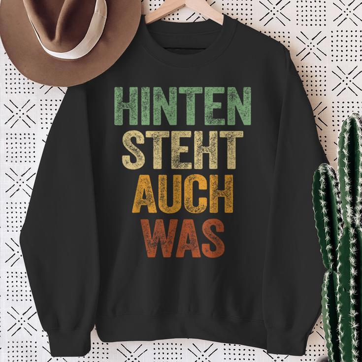 Hinten Steht Auch Was Saying Hinten Steht Auch Wat Sweatshirt Geschenke für alte Frauen