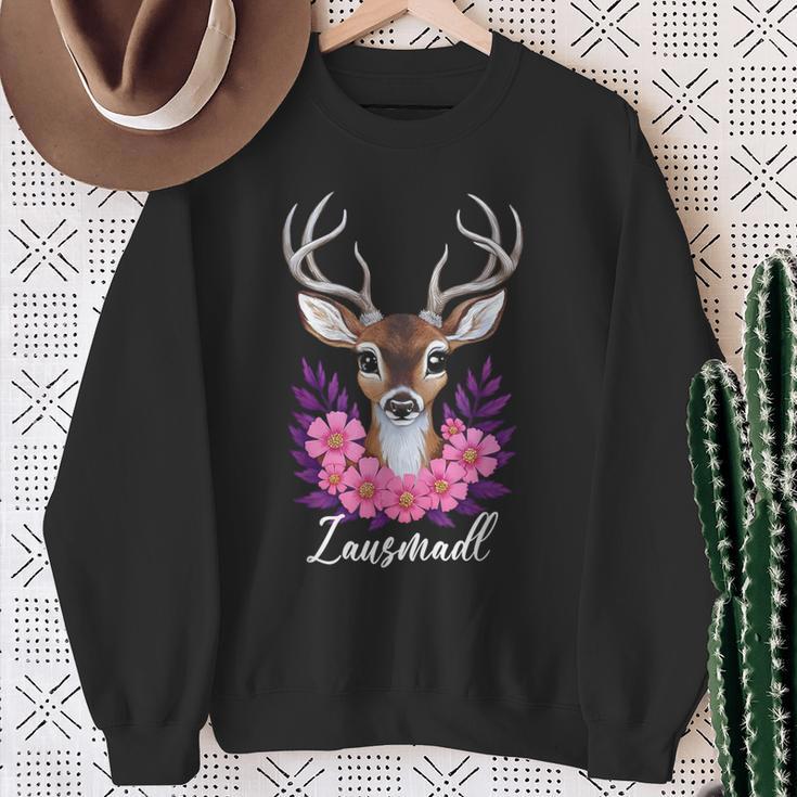 Hirsch Damen Trachten Dirndl Traditional Sweatshirt Geschenke für alte Frauen