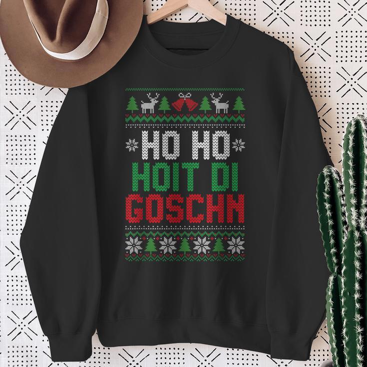 Ho Ho Hoit Di Goschn Ugly Xmas Ugly Christmas Sweatshirt Geschenke für alte Frauen