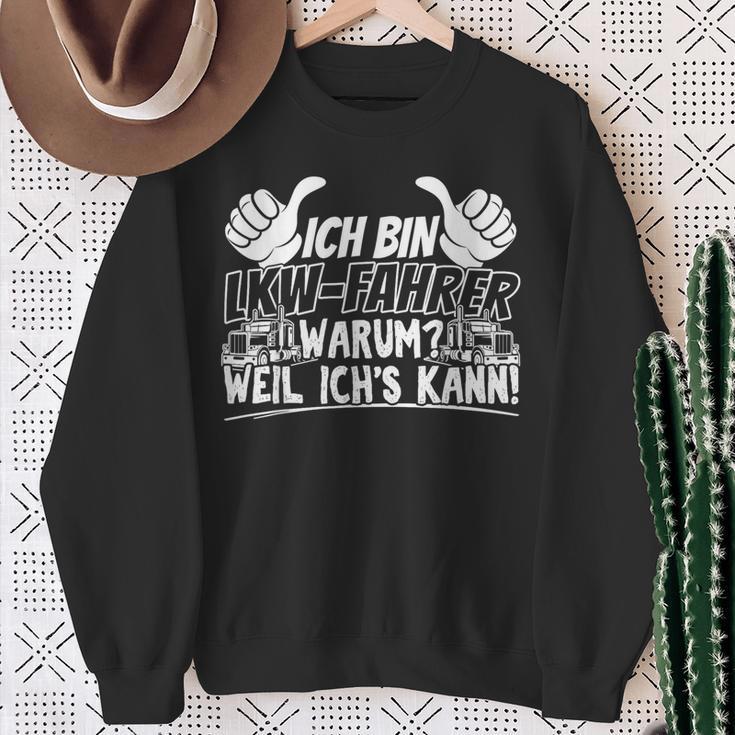 Ich Bin Ein Stolzer Lkw Driver Trucker Professional Driver Sweatshirt Geschenke für alte Frauen