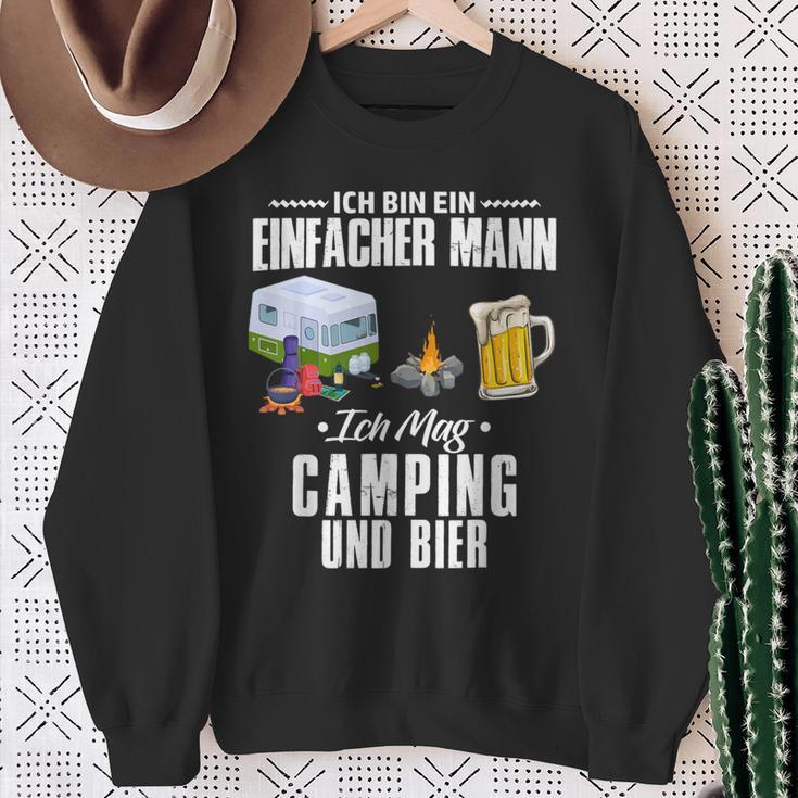 Ich Bin Einfach Mann Ich Mag Camping Und Bier Camperan S Sweatshirt Geschenke für alte Frauen