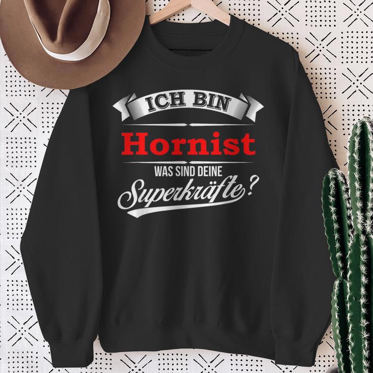 Ich Bin Hornist Superkraft I'm Hornist Sweatshirt Geschenke für alte Frauen