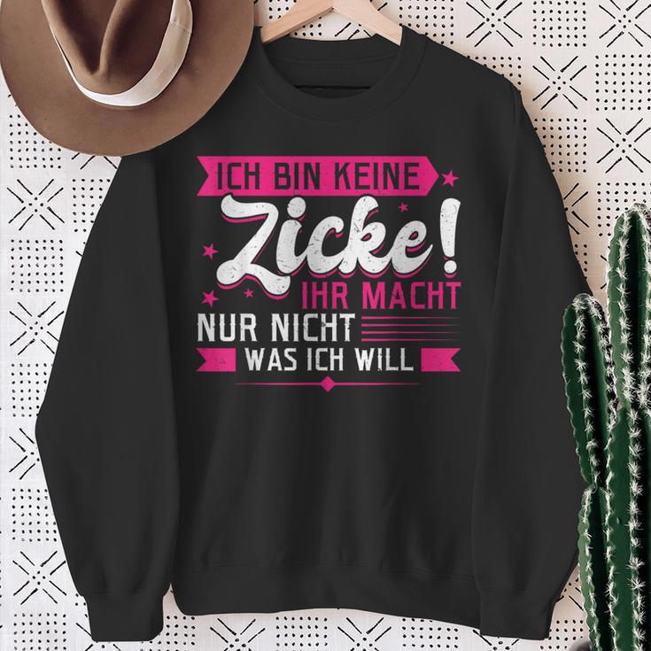 With Ich Bin Keine Zicke Sweatshirt Geschenke für alte Frauen