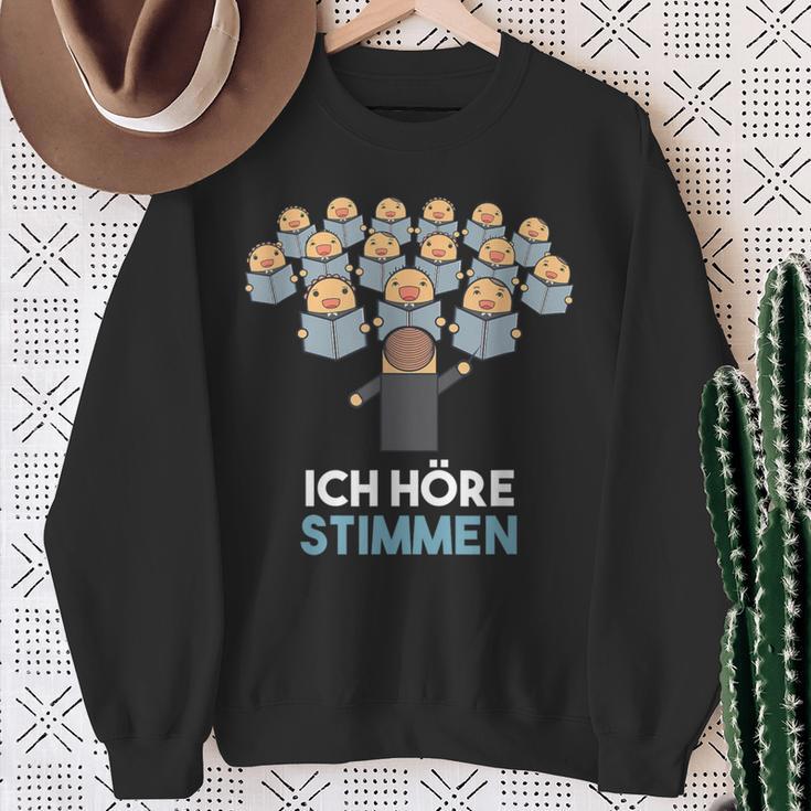 Ich Höre Stimmen Chorleiter Conductor Sweatshirt Geschenke für alte Frauen