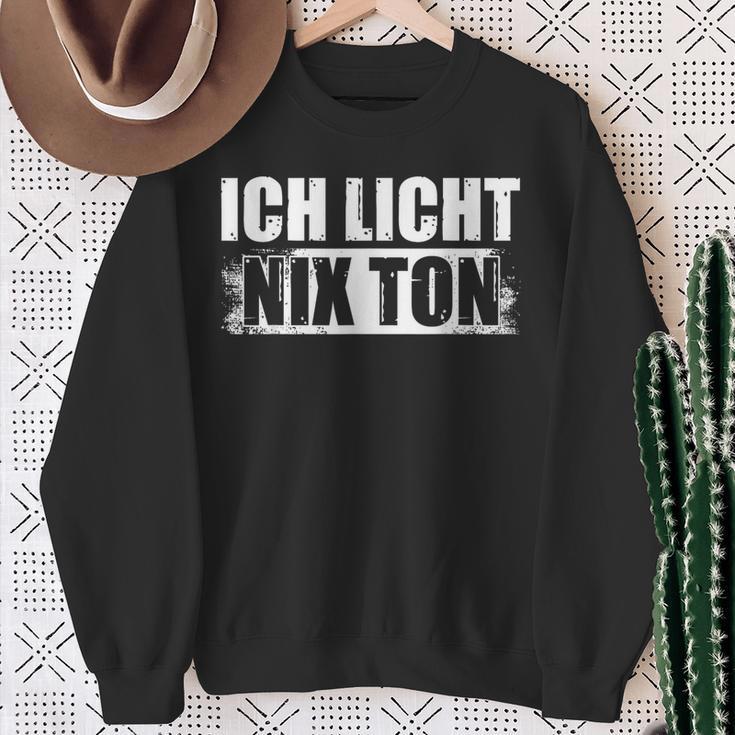 Ich Licht Nix Ton Lichttechnik Light-Crew Lichttechniker Sweatshirt Geschenke für alte Frauen