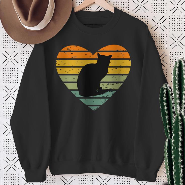 Ich Liebe Katzen Sweatshirt Geschenke für alte Frauen