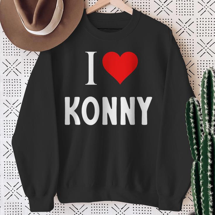 Ich Liebe Konny Sweatshirt Geschenke für alte Frauen