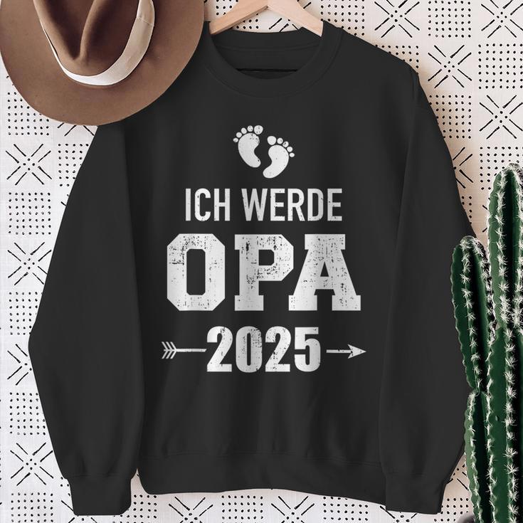 Ich Werde Opa 2025 Pregnancy Proclaim Sweatshirt Geschenke für alte Frauen