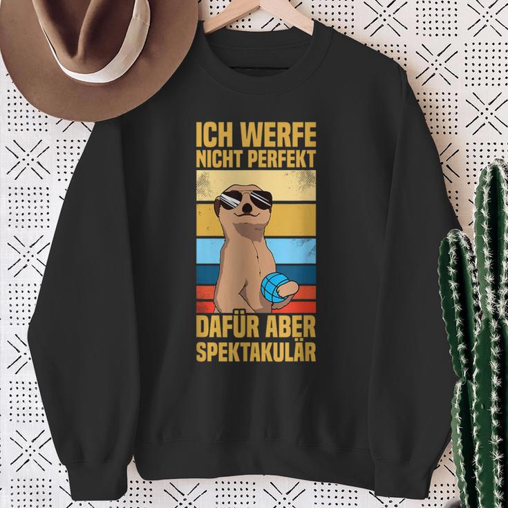 Ich Werfe Nicht Perfekt Boulespieler Petanque Boule Sweatshirt Geschenke für alte Frauen