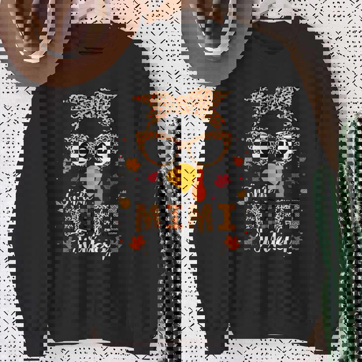 I'm The Mimi Turkey Matching Family Thanksgiving 2024 Sweatshirt Gifts for Old Women