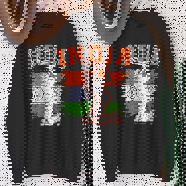India Cricket Supporters Jersey Indian Cricket Fans Sweatshirt Gifts for Old Women