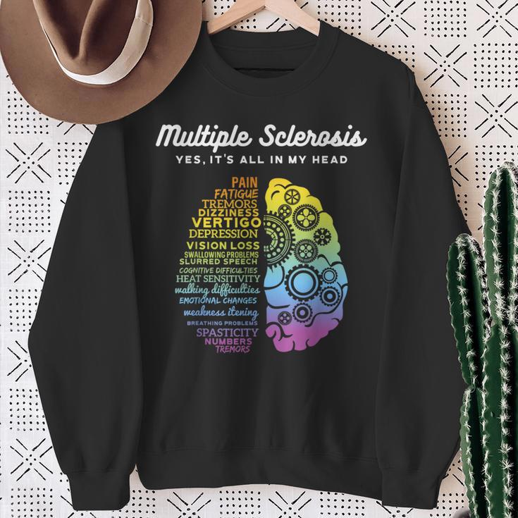 Ja Es Es Ist Alles In Mein Kopf Multiple Sclerosis Ms Sweatshirt Geschenke für alte Frauen