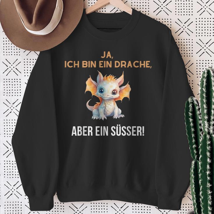 Ja Ich Bin Ein Drache Aber Ein Süsser Sweatshirt Geschenke für alte Frauen