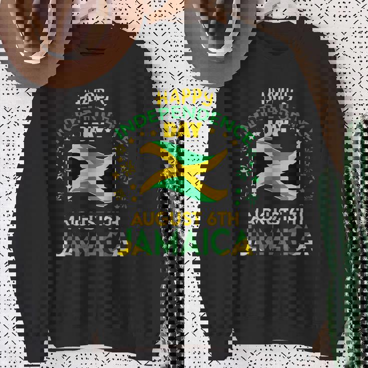 Jamaica 62Nd Independence Day Jamaican Pride Jamaica Flag Sweatshirt Gifts for Old Women