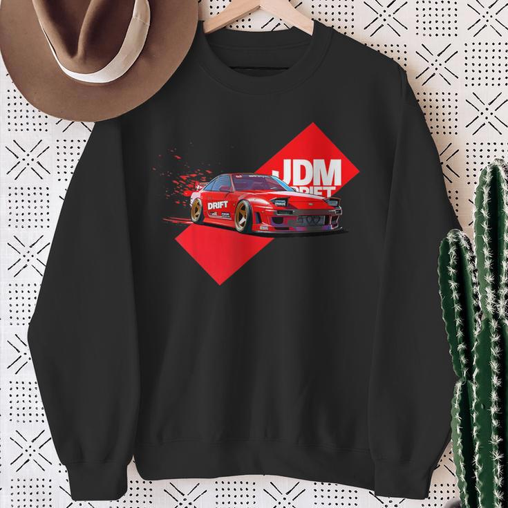 Jdm Drift Car Retro Japan Nippon Tuning Sweatshirt Geschenke für alte Frauen