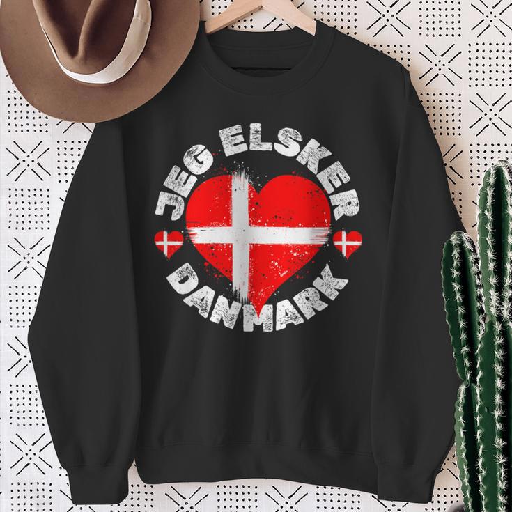 Jeg Elsker Danmark Or I Love Denmark For Denmark Day Sweatshirt Geschenke für alte Frauen