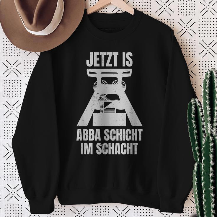 Jetzt Is Aber Schicht Förderturm Ruhrpottdeutsch Sweatshirt Geschenke für alte Frauen