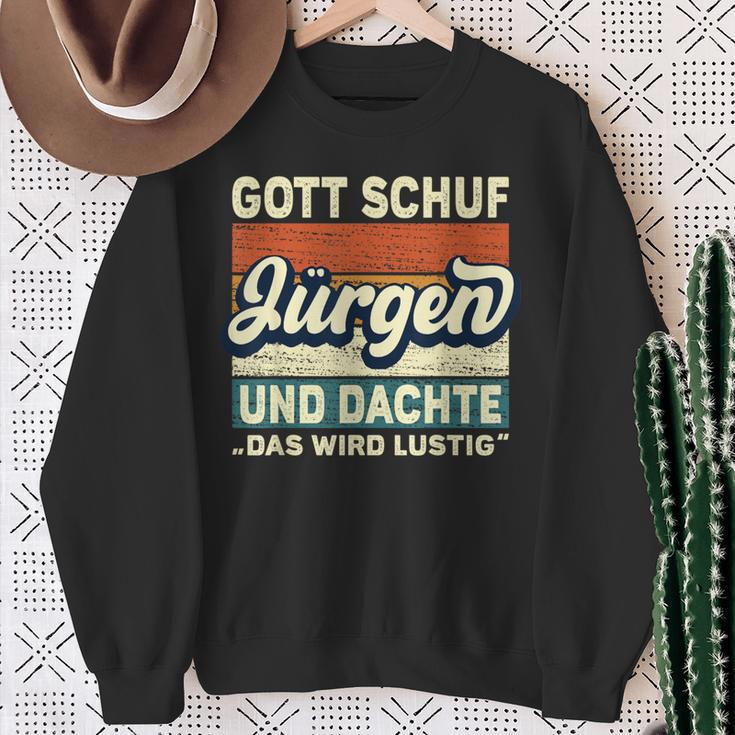 Jürgen Name Saying Gott Schuf Jürgen S Sweatshirt Geschenke für alte Frauen