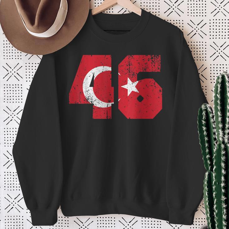 Kahramanmaras 46 Memleket Turkish Flag Sweatshirt Geschenke für alte Frauen