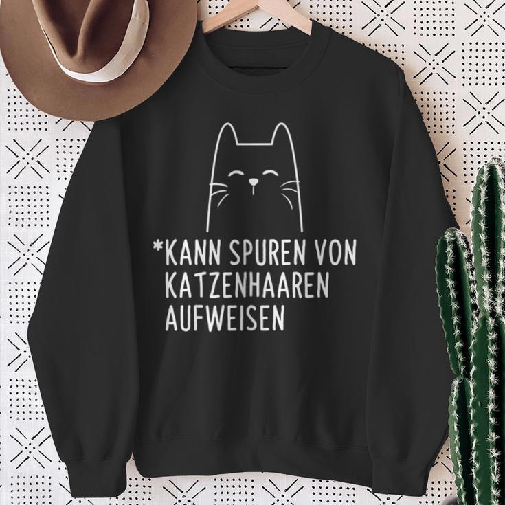 Kann Spurenon Katzenhaar Cat Lovers Sweatshirt Geschenke für alte Frauen