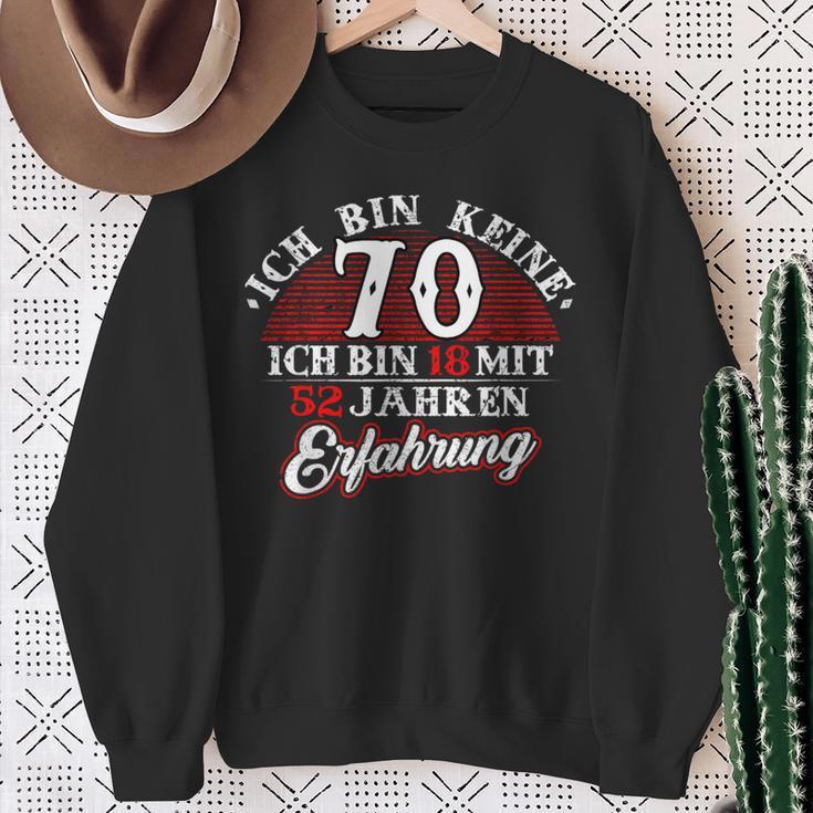 Keine 70 Jahre 18 Mit Experience Birthday Sweatshirt Geschenke für alte Frauen